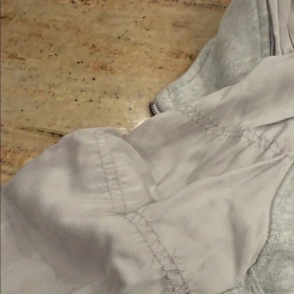 Lululemon Special Edition hooded ruched Warm Up Hooded Jacket Gray 4 RARE - Picture 12 of 13